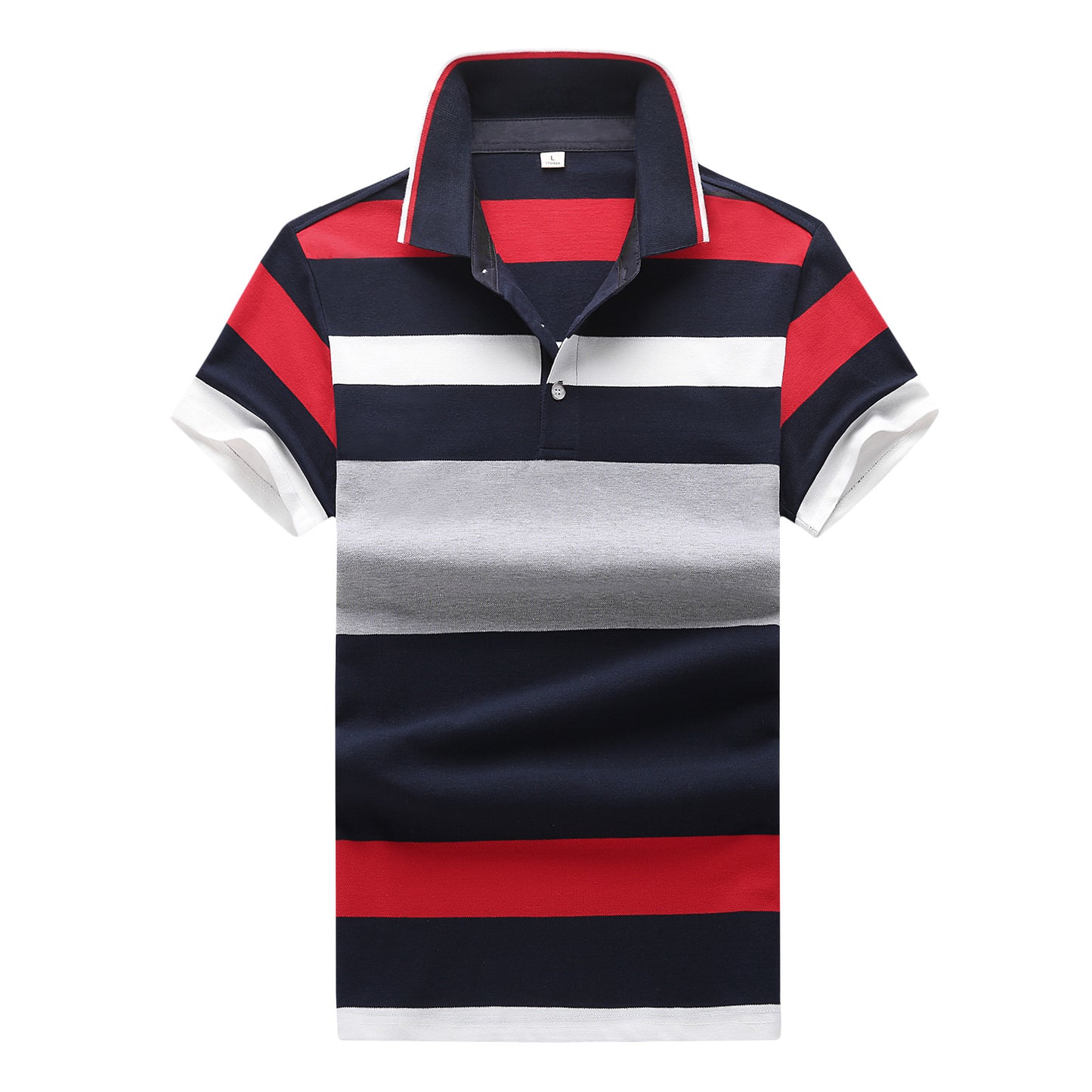 Men'S Cotton Polo Shirt Short Sleeve T-Shirt