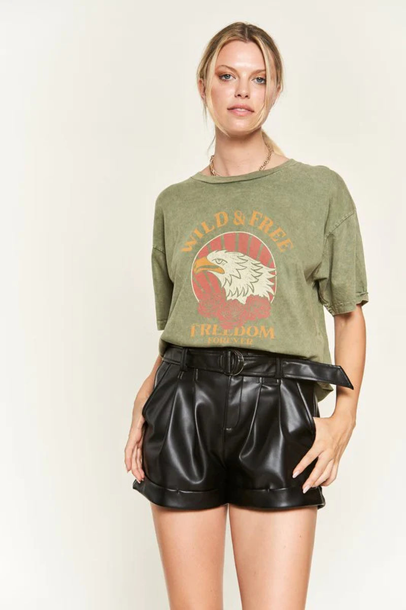 Washed Short Sleeve T-Shirts