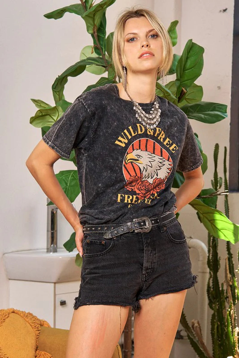 Washed Short Sleeve T-Shirts
