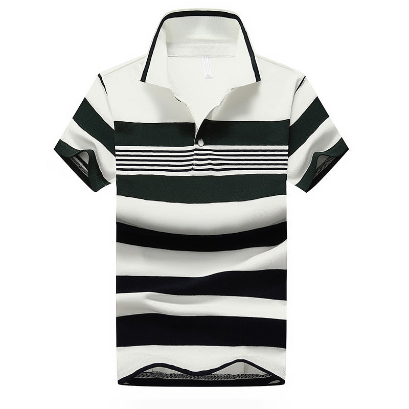 Men'S Cotton Polo Shirt Short Sleeve T-Shirt