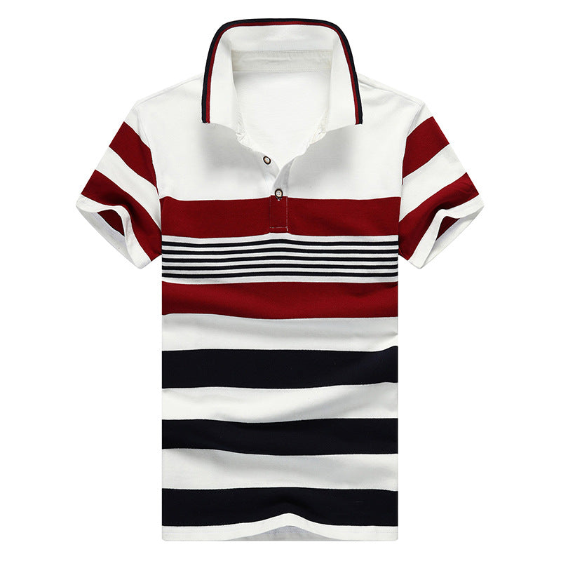 Men'S Cotton Polo Shirt Short Sleeve T-Shirt