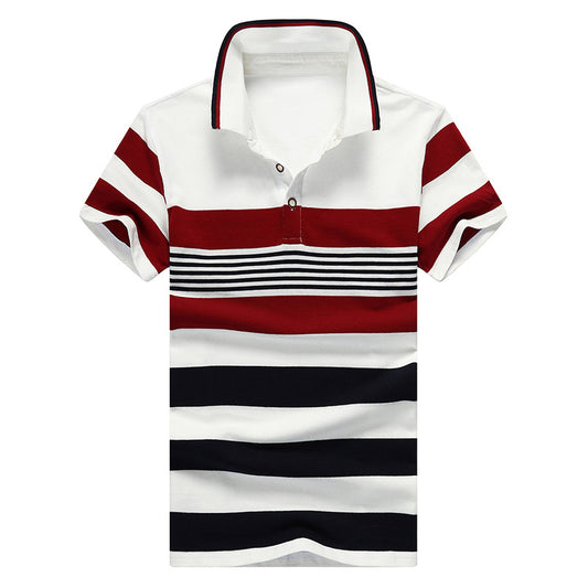 Men'S Cotton Polo Shirt Short Sleeve T-Shirt