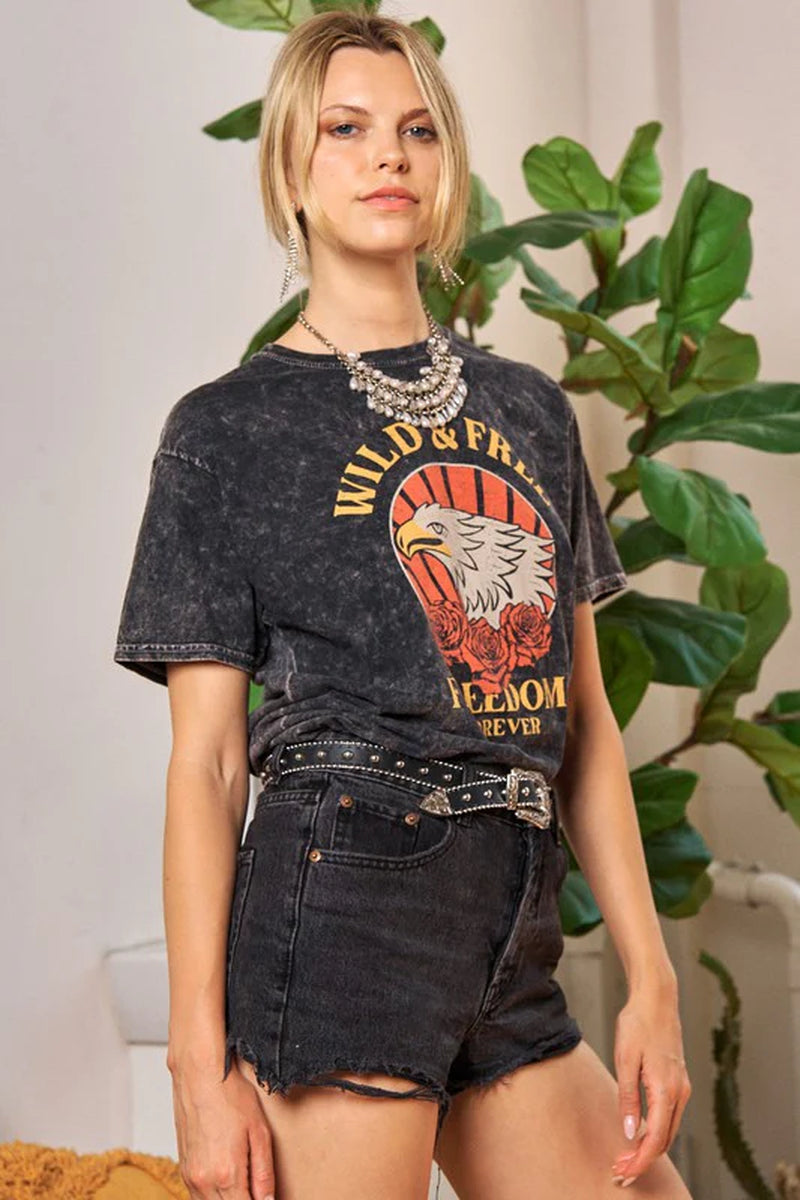 Washed Short Sleeve T-Shirts