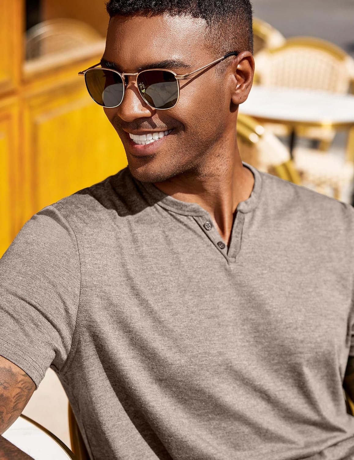 Men'S T Shirts Short Sleeve Casual V Neck T-Shirt Soft Notch Neck Tee Classic Plain Shirts