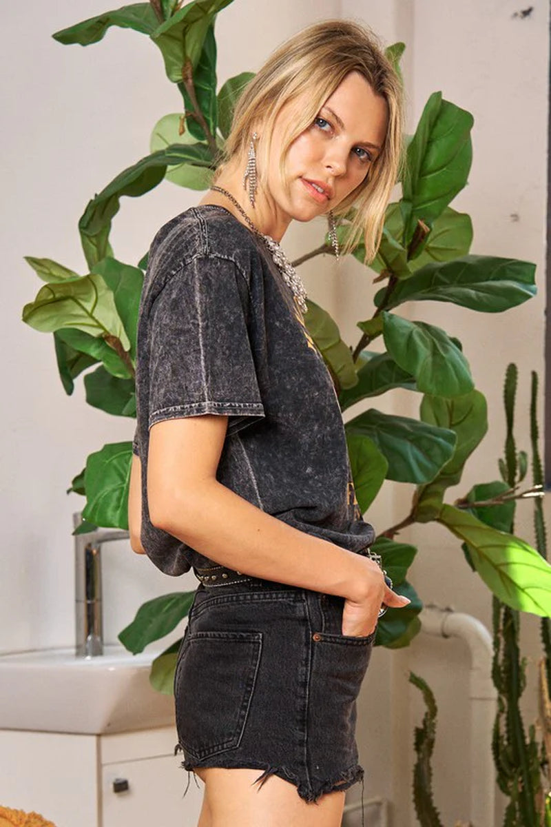 Washed Short Sleeve T-Shirts