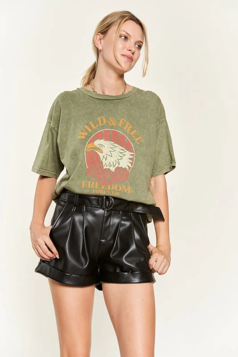 Washed Short Sleeve T-Shirts