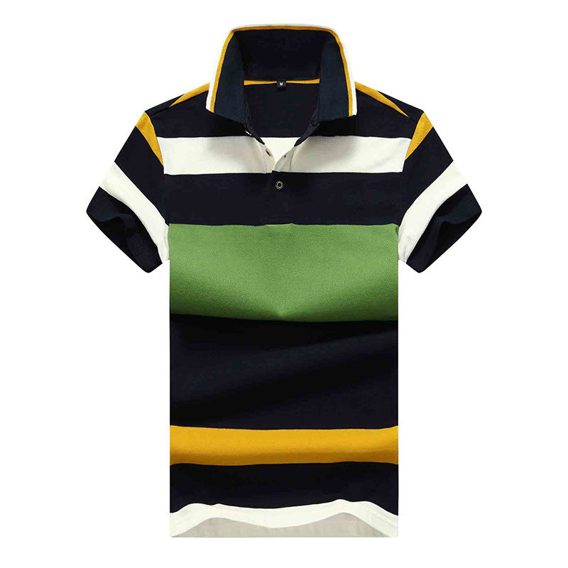 Men'S Cotton Polo Shirt Short Sleeve T-Shirt